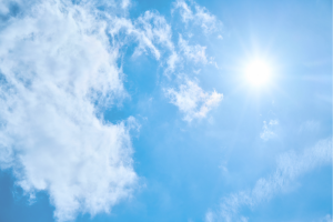 太陽と空
